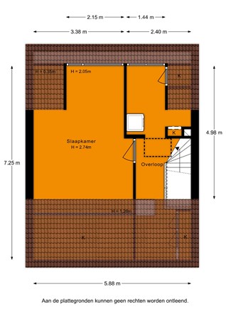 Floorplan - Dr. A. Schweitzerstraat 17, 2461 AX Ter Aar